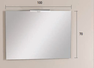 Pro Bagno Elegant 950 - Άνω μέρος C καθρέπτης  με απλίκα LED 